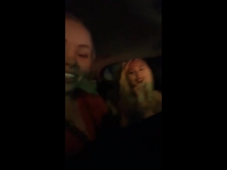 lola taylor and her friend are fooling around in the car small tits big ass